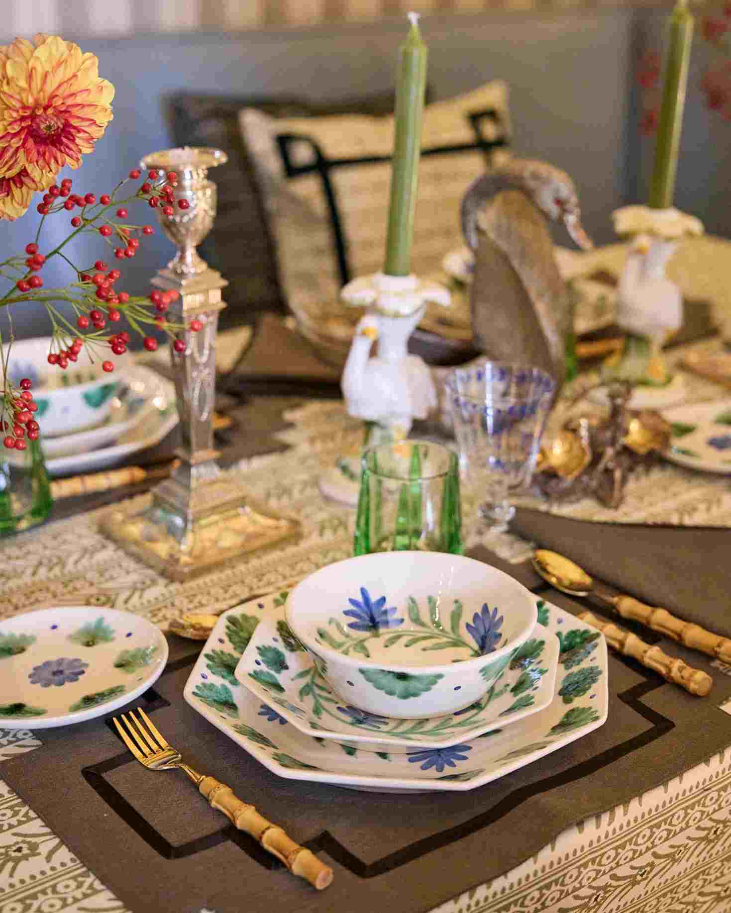 ICON PLACEMAT AND NAPKIN (green)