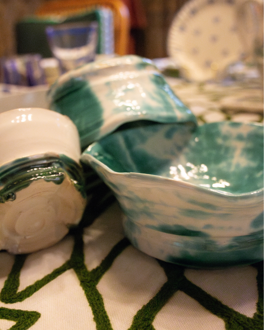 SET 3 POTTERYS PEQUEÑOS TURQUESA