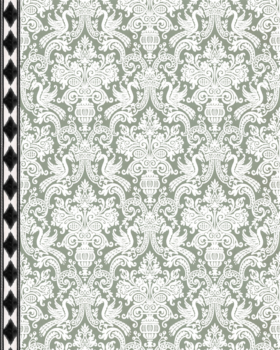 PAPEL PINTADO VICTORIA NEGRO (rollo 5m2)