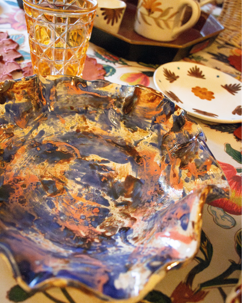 POTTERY LLANO MEDIANO (morado y rosa)