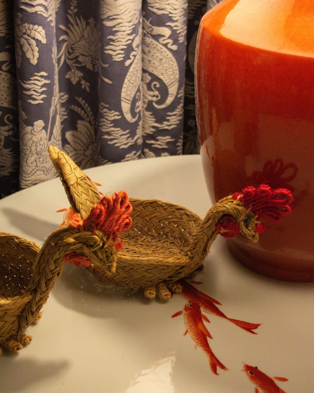 CESTA GALLO DE ESPARTO (pequeña)