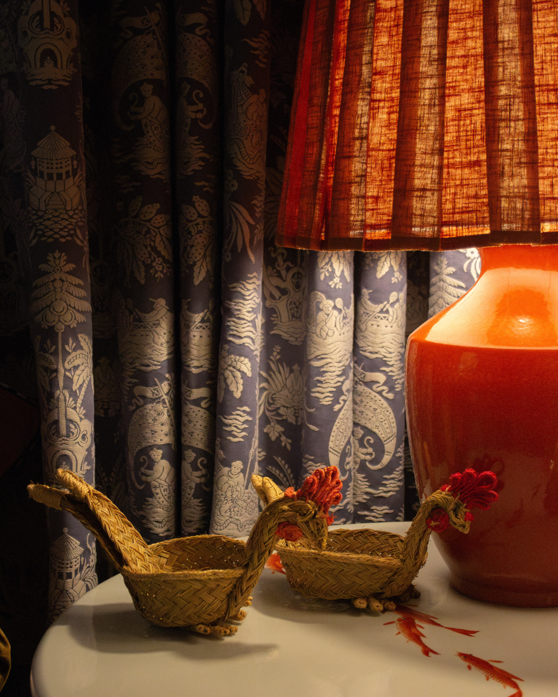 CESTA GALLO DE ESPARTO (grande)