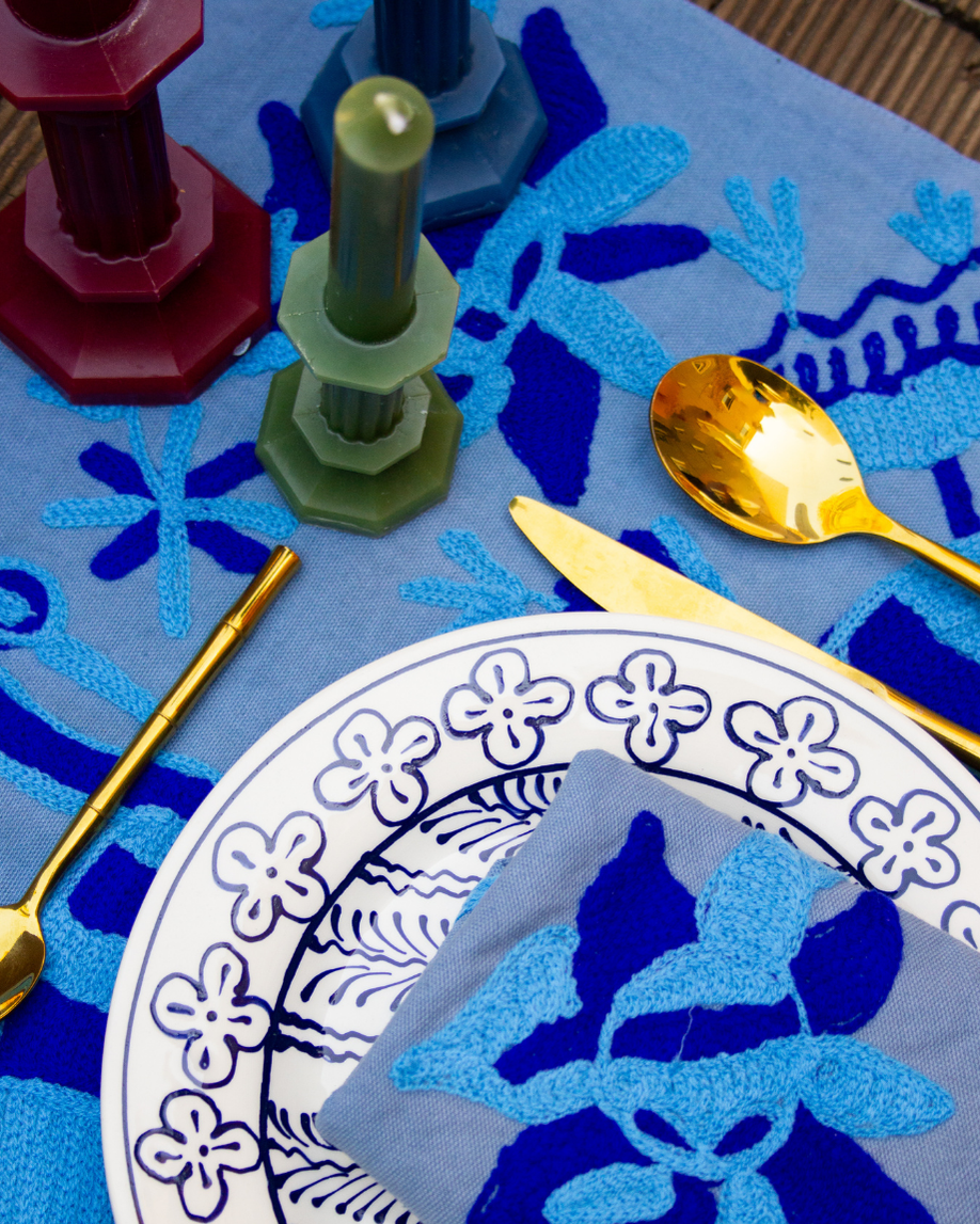 PLATO DE POSTRE CÁNDIDO (azul)