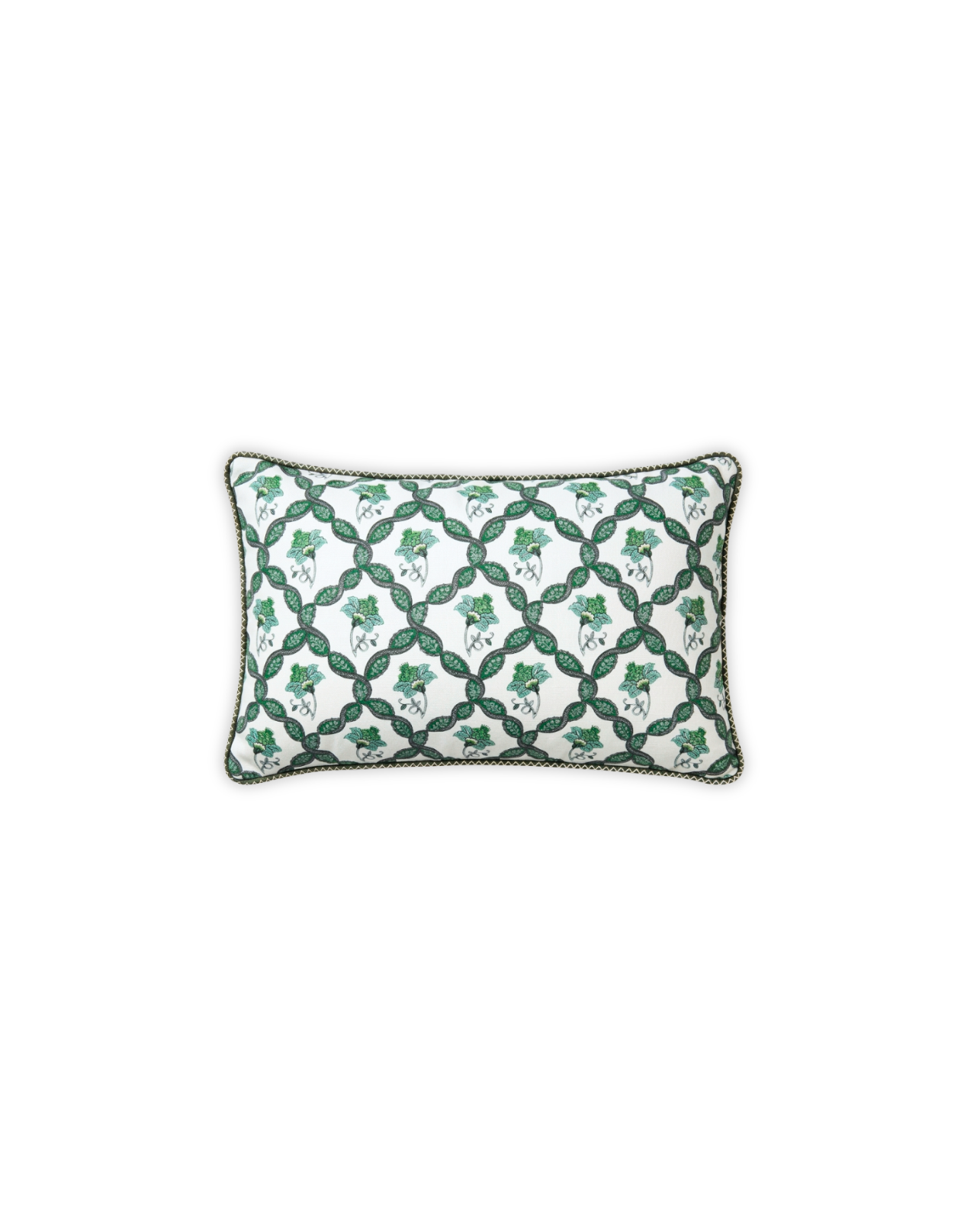 GARDENIA TRIAGE SMALL CUSHION (Green)