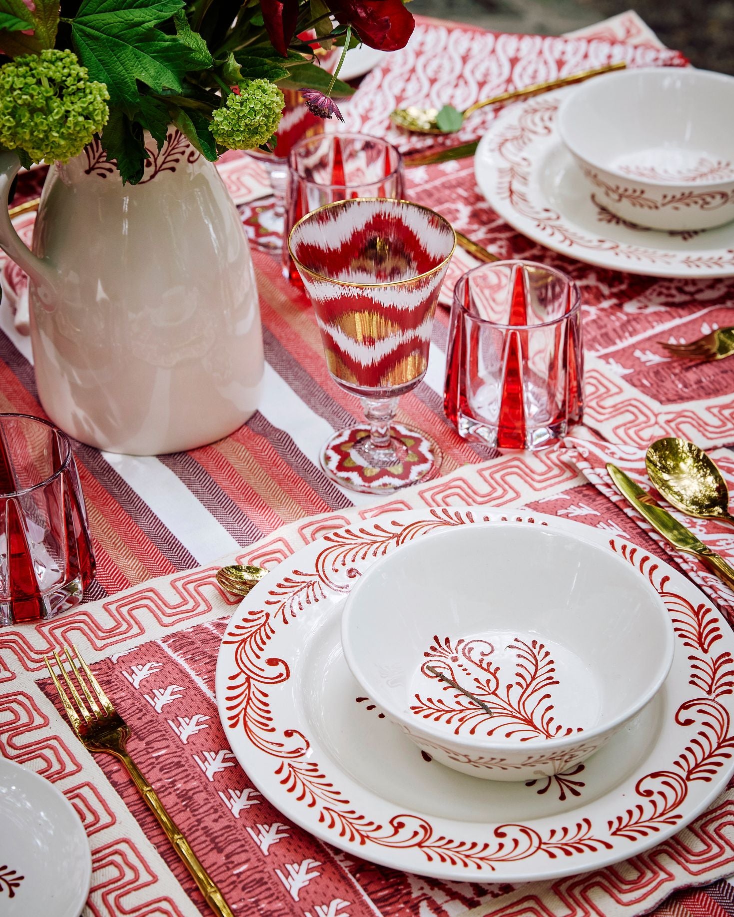 MANTEL RECTANGULAR BRECA (rojo)