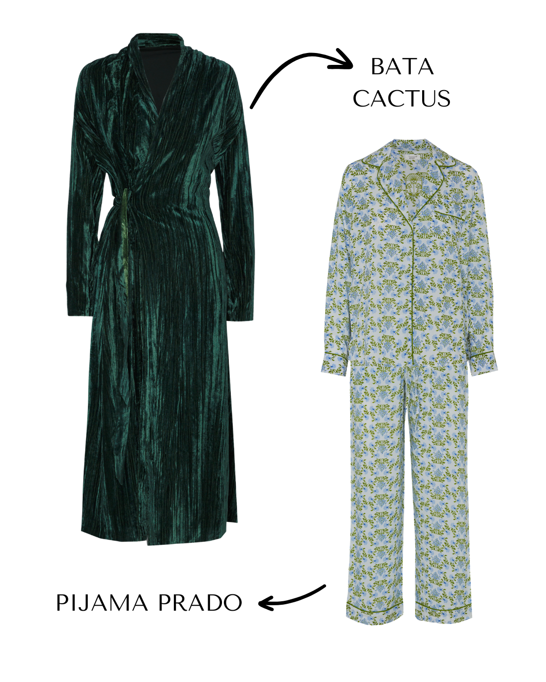PACK BATA CACTUS Y PIJAMA PRADO