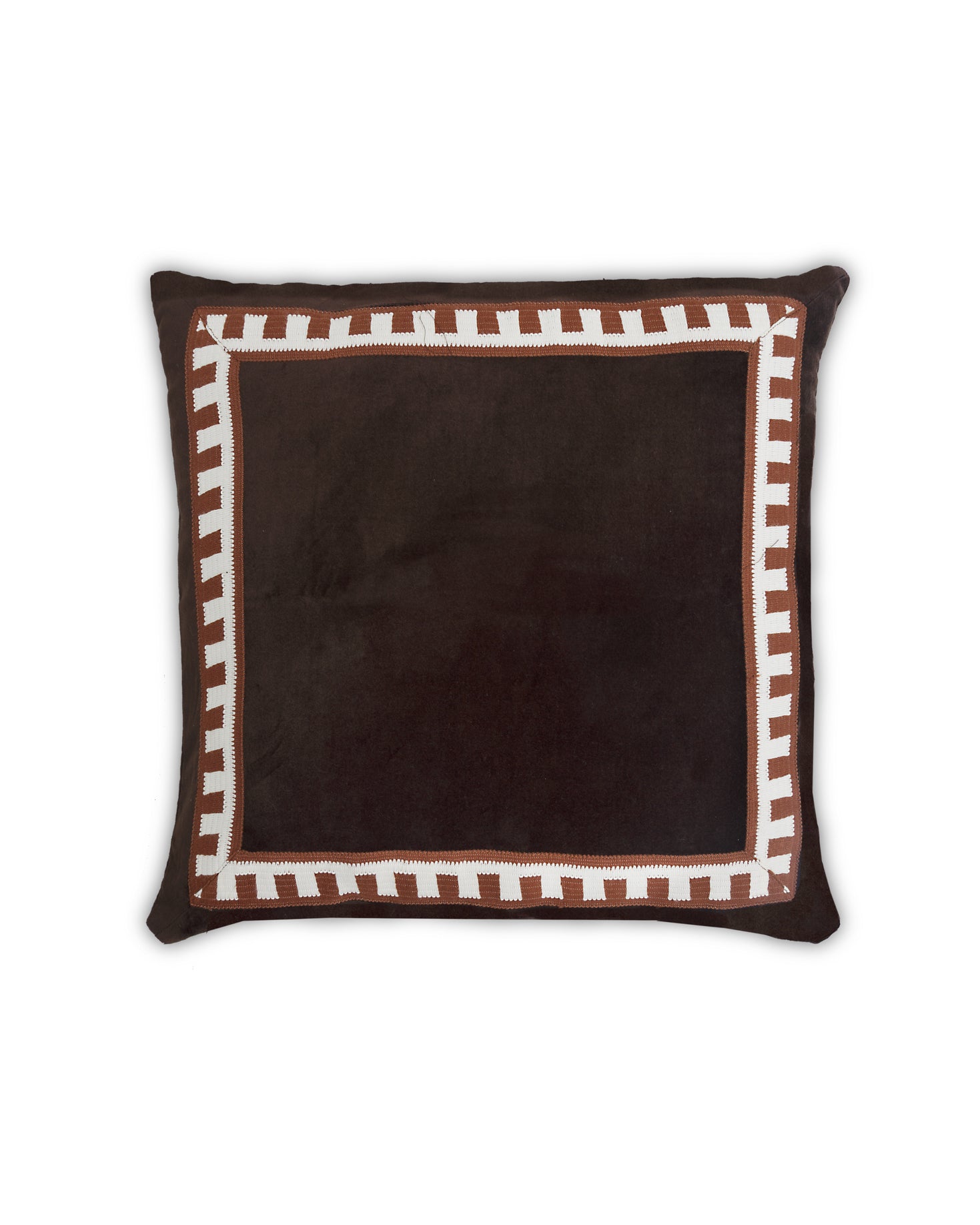 LARGE NARROW GRECA VELVET CUSHION
